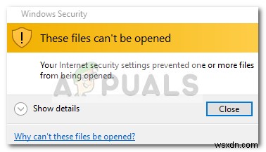 修正：これらのファイルを開くことができません 