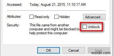 修正：これらのファイルを開くことができません 