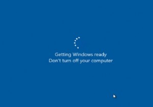 修正：Windowsの準備ができていない 