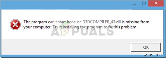 修正：D3DCompiler_47.dllがありません 