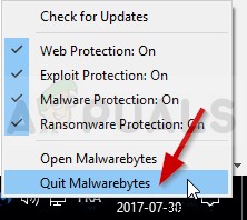 MalwarebytesReal-TimeWebProtectionがエラーをオンにしない方法 
