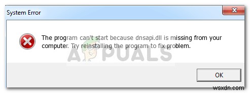 dnsapi.dllとは何ですか？それを削除する方法は？ 