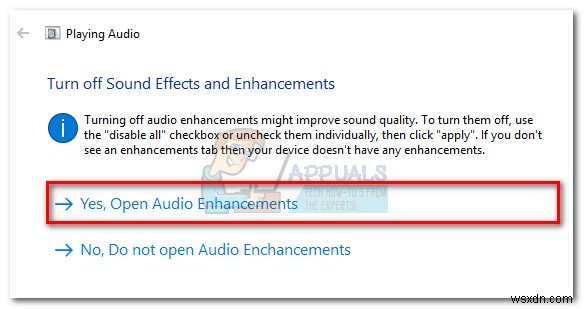 修正：オーディオ拡張の問題 