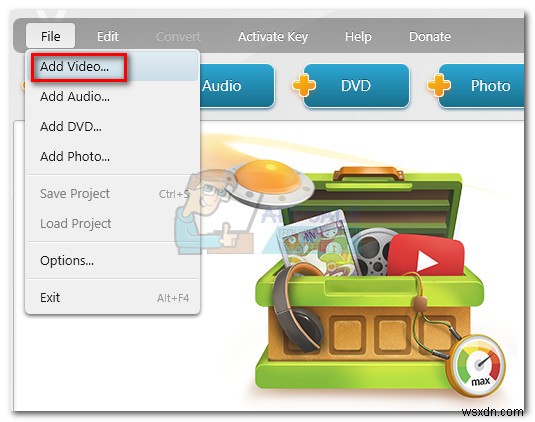 WindowsMediaPlayer用のビデオを回転させる方法 
