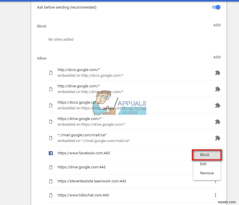 GoogleChromeでFacebookの通知を取り除く方法 