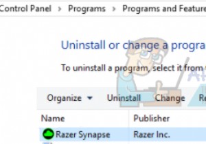 修正：Razerシナプスが開かない 
