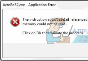 「メモリが参照されました/書き込みできません」エラーを修正する13の方法【Windows】