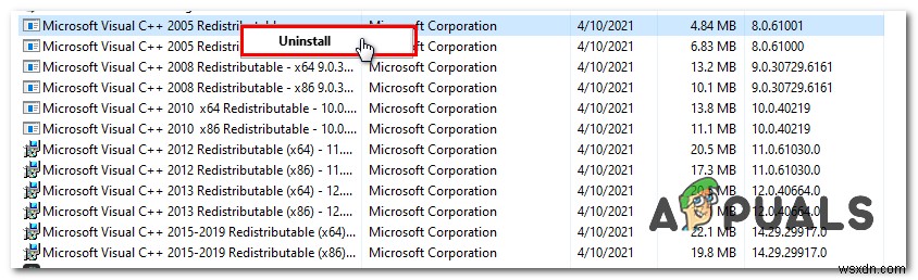 修正：Windows10でのMicrosoftVisualC++ランタイムライブラリエラー 