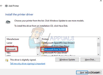 PDFにMicrosoftPrintを追加または削除する方法 