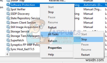 修正：Sppsvc.exe「ソフトウェア保護プラットフォームサービス」による高いCPU使用率 