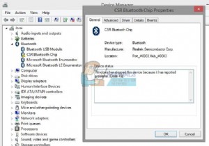 修正：問題が報告されたため、Windowsはこのデバイスを停止しました。 （コード43）ウィンドウズ10 
