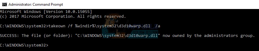 破損したD3D10Warp.dllファイルを修正する方法 