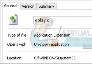 修正：dplay.dllにエラーがありません 