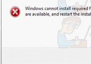 修正：Windowsが必要なファイルをインストールできない0x8007025D 
