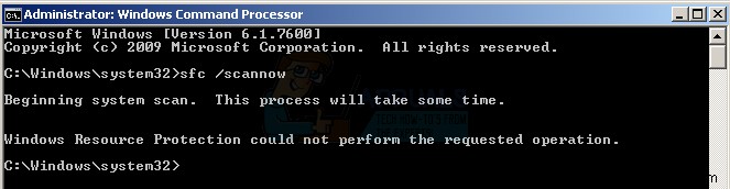 修正：WindowsResourceProtectionが要求された操作を実行できない 