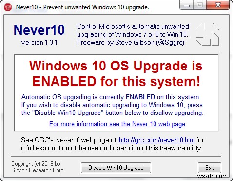 解決済み：Windows7のWindows10へのアップグレードを停止する 