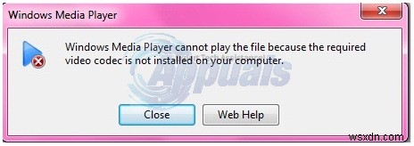 修正：WindowsMediaPlayerで.movファイルを再生できない 