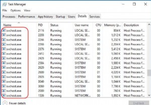 svchost.exe（netsvcs）による高いCPUおよびRAM使用率を修正する方法 