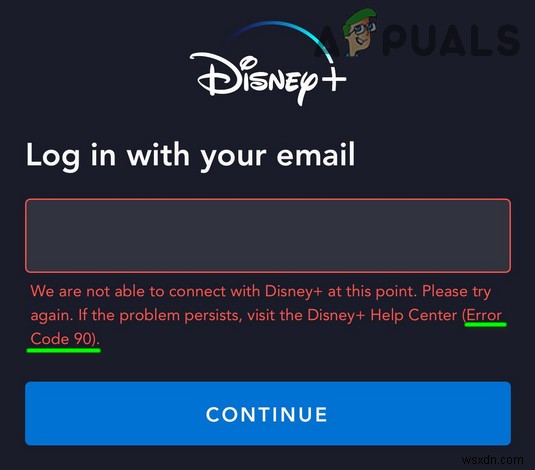 DisneyPlusログインエラーコード90を修正する方法 