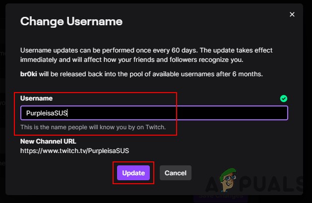 Twitchで名前とユーザー名を簡単に変更する手順 