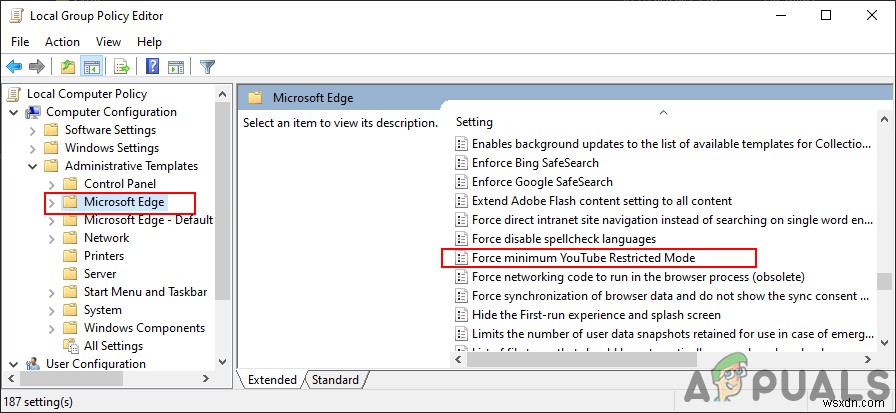 Microsoft EdgeでYouTube制限付きモードを有効または無効にする方法は？ 