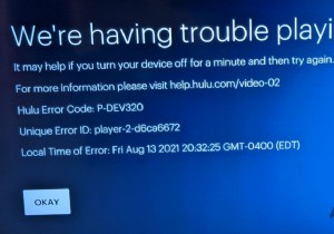 HuluエラーコードP-DEV320？これらの方法を試してください 