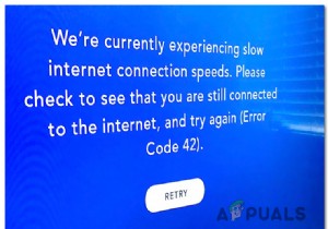 DisneyPlusの「エラーコード42」を修正する方法 