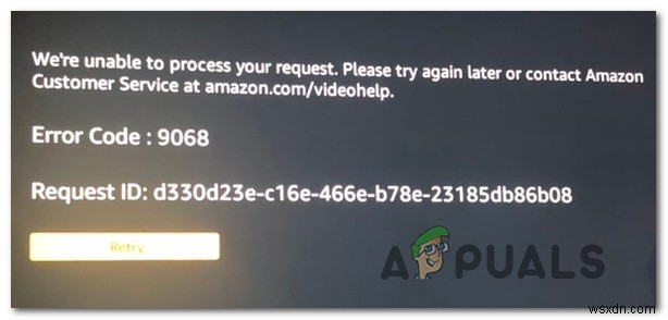 Amazonプライムエラーコード9068を修正する方法 