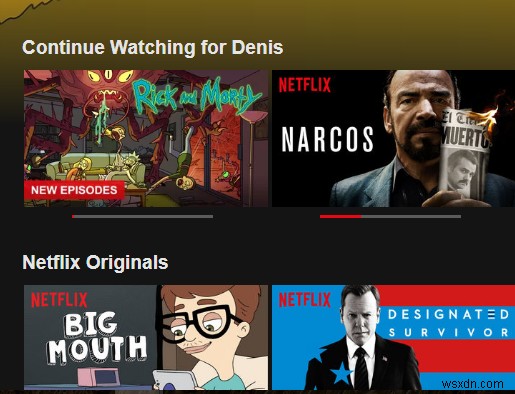 Netflixでの継続視聴からアイテムをクリアする方法 