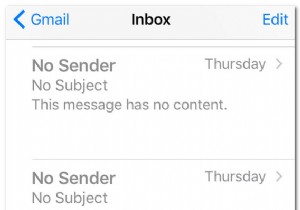 iOSメールを修正する方法送信者なし件名の問題なし 