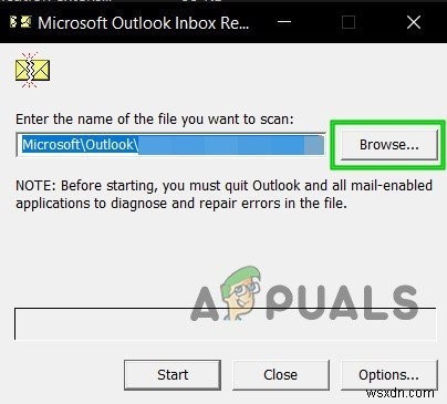 修正：Outlookエラー0x8004060c 