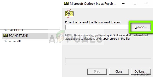 修正：Outlookが応答しない 