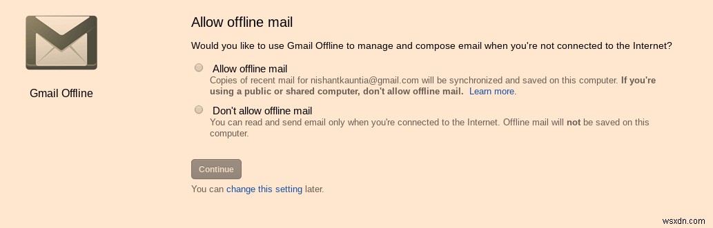 ChromeでGmailをオフラインで使用する方法 