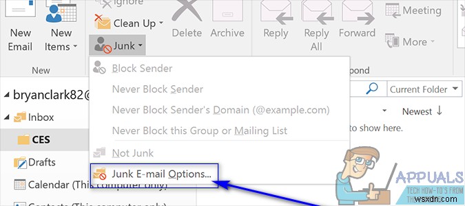 Outlookで不要な電子メールをブロックする方法 