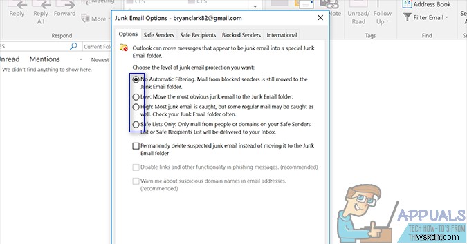 Outlookで不要な電子メールをブロックする方法 