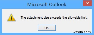 Outlookのデフォルトの添付ファイルサイズ制限を増やす方法 