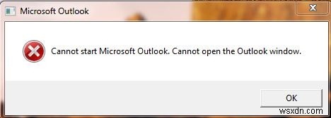 修正：MicrosoftOutlookを起動できない 