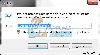 修正：Outlookがログオンできない。ネットワークに接続していて、適切なサーバーとメールボックス名を使用していることを確認してください 