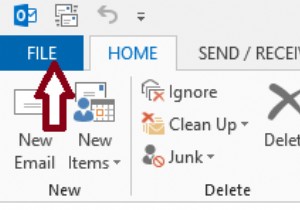 Outlook2013/2016および2010で不在時の返信を設定する方法 