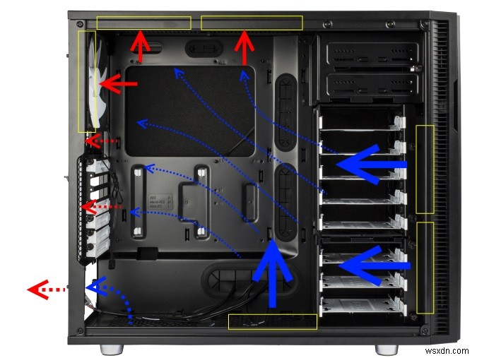 ゲーミングPCのポジティブエアフローを最適化および維持する方法 