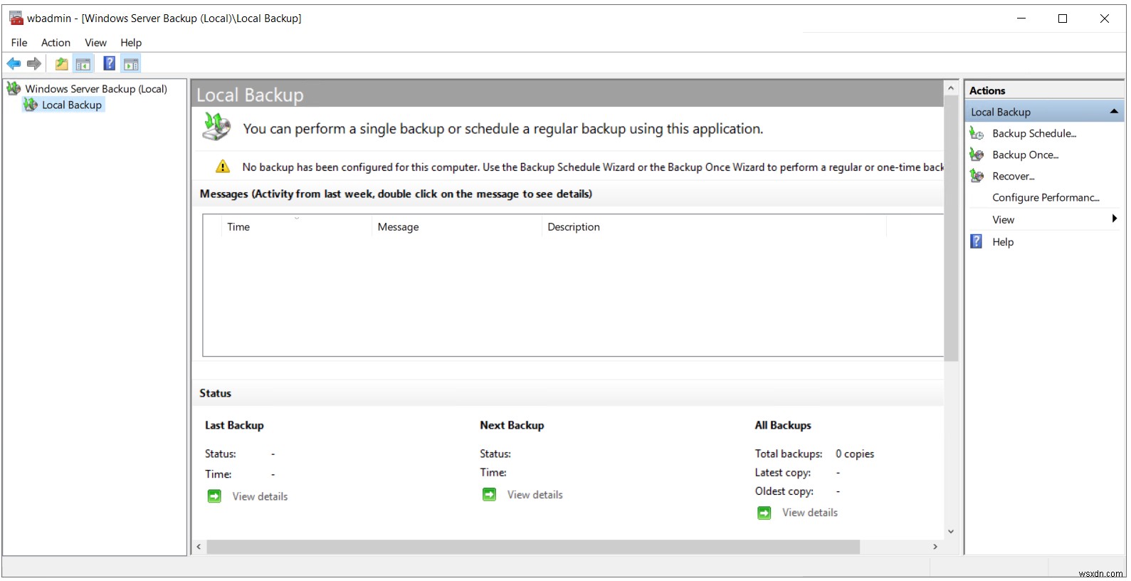 WindowsServer2019でバックアップと復元を実行する方法 