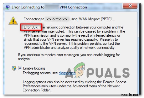 WindowsでVPNエラー807を修正する方法は？ 