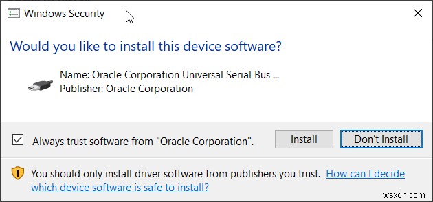 Windows10にOracleVMVirtualBoxをインストールする方法 