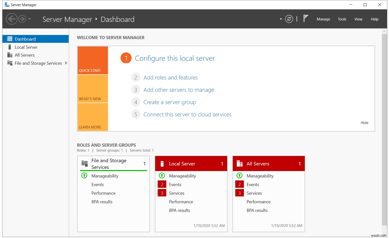 WindowsServer2019にHyper-Vの役割をインストールする 