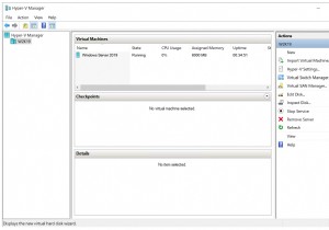 Hyper-V2019に仮想ディスクを追加する方法 