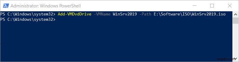 PowerShellを使用したHyper-V2019での仮想マシンの作成 