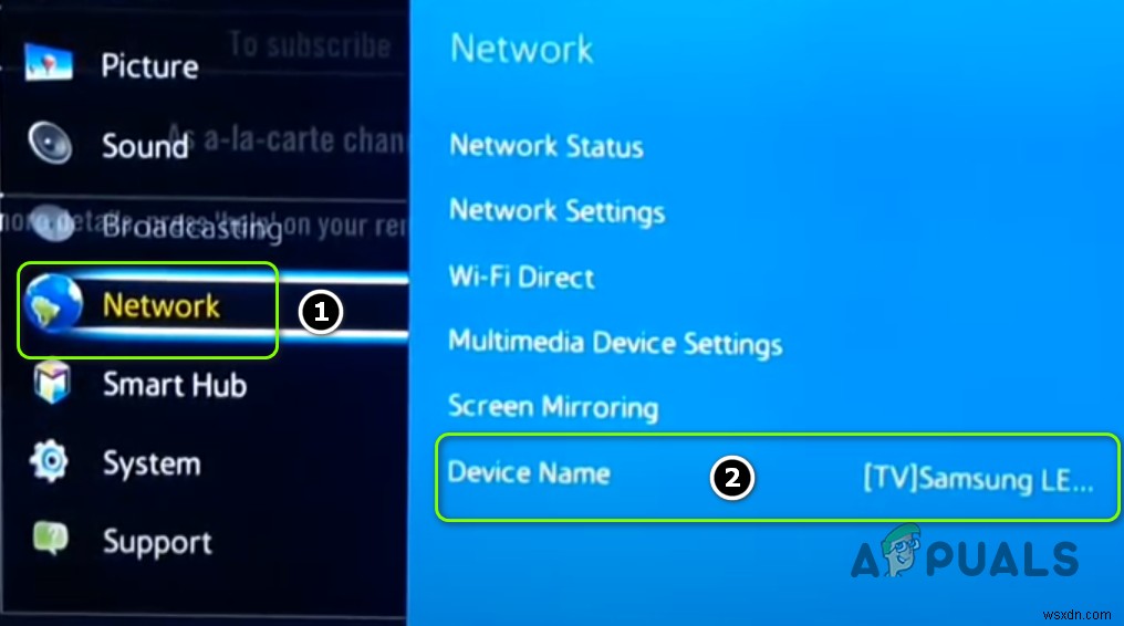 修正：SamsungTVがWifiに接続しない 