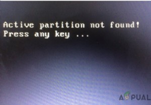 Windowsで「アクティブパーティションが見つかりません」エラーを修正する方法