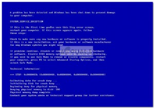 修正：0x0000003b停止エラーコードを含むBSOD 