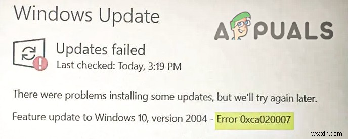 Windowsの更新中に「エラーコード：0xca020007」を修正するにはどうすればよいですか？ 